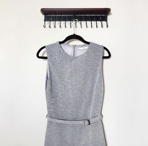 MNG Suit Charcoal Classic Sheath Dress Size 6